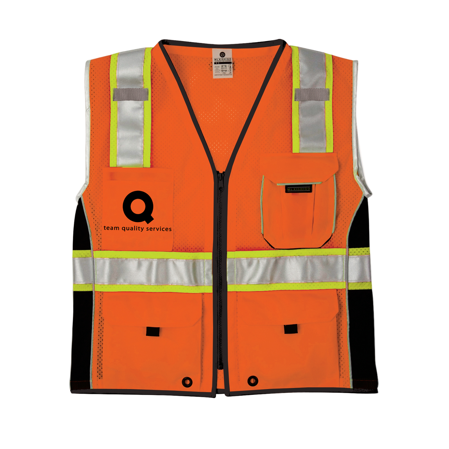 Orange Kishigo - Premium Black Series® Heavy Duty Vest