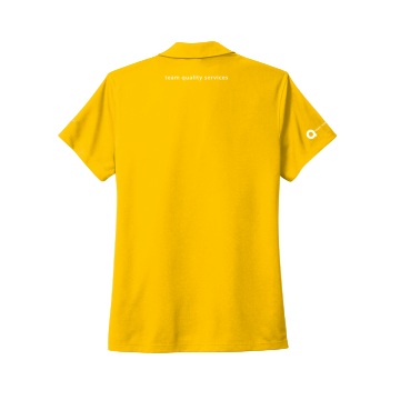 Yellow Nike Dri-FIT Micro Pique 2.0 Polo (Women's)