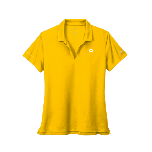 Yellow Nike Dri-FIT Micro Pique 2.0 Polo (Women's)