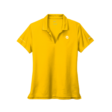 Yellow Nike Dri-FIT Micro Pique 2.0 Polo (Women's)
